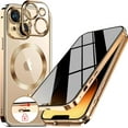 [CD Metal Ring & Automatic Popup Lock Privacy Case for iPhone