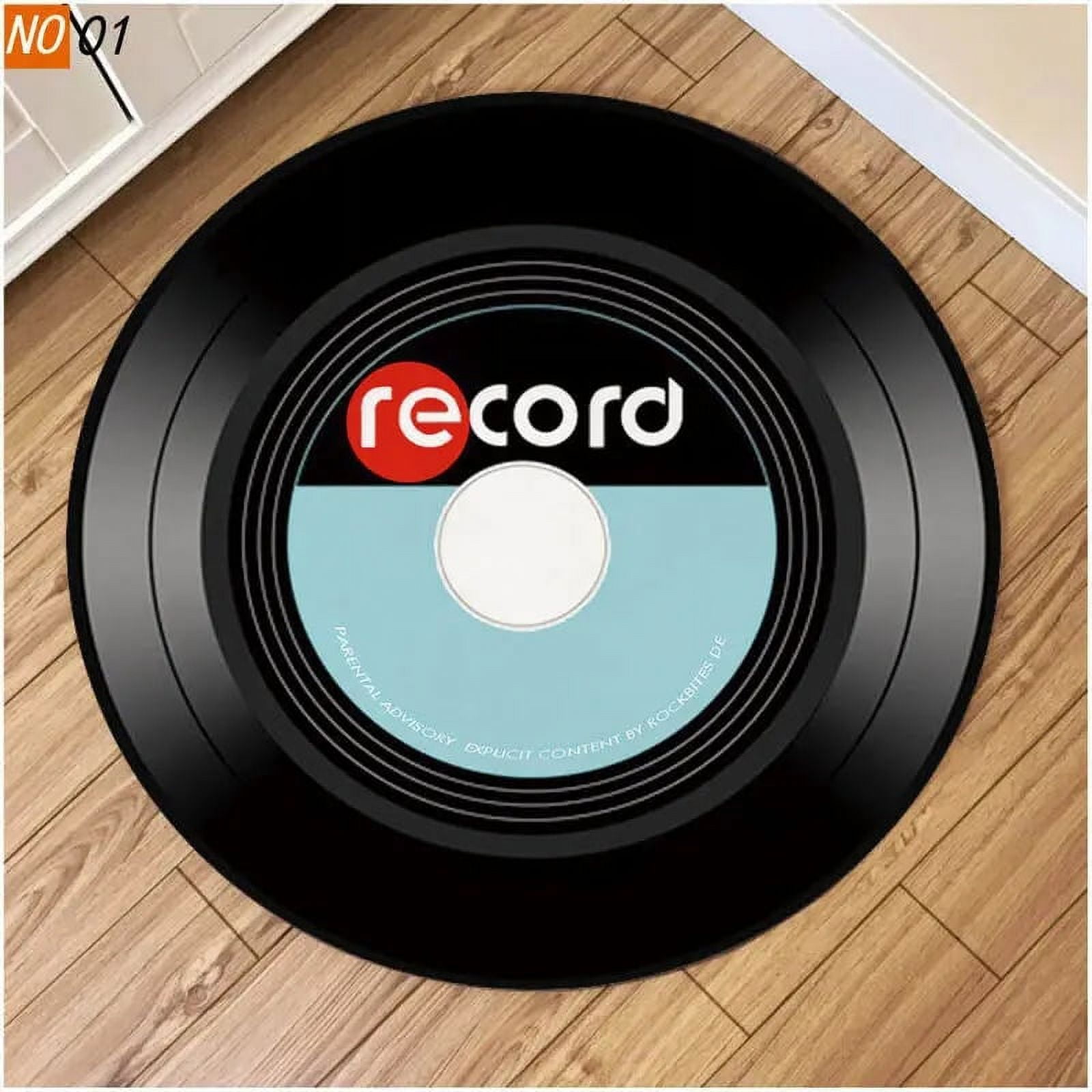 CD Musical Round Carpet Living Room ration Teenager Mat Anti Slip Chair ...