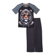 Boys Graphic Tee and Wide Leg Pants Sleep Set, 2-Piece, Sizes 4-18