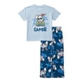 thumbnail image 1 of Wonder Nation Boys Graphic Tee and Wide Leg Pants Sleep Set, 2-Piece, Sizes 4-18, 1 of 3