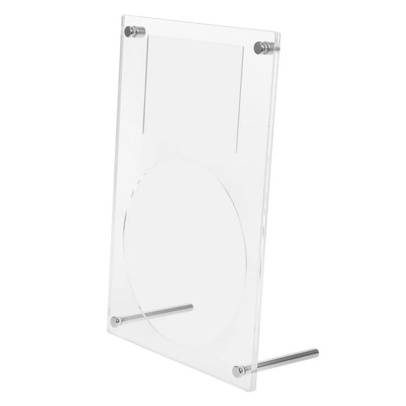 Masteelf Transparent Acrylic CD Holder for Displaying DVDs Photo Cards with Compact Size Sleek Design Fits Any Home Office Space