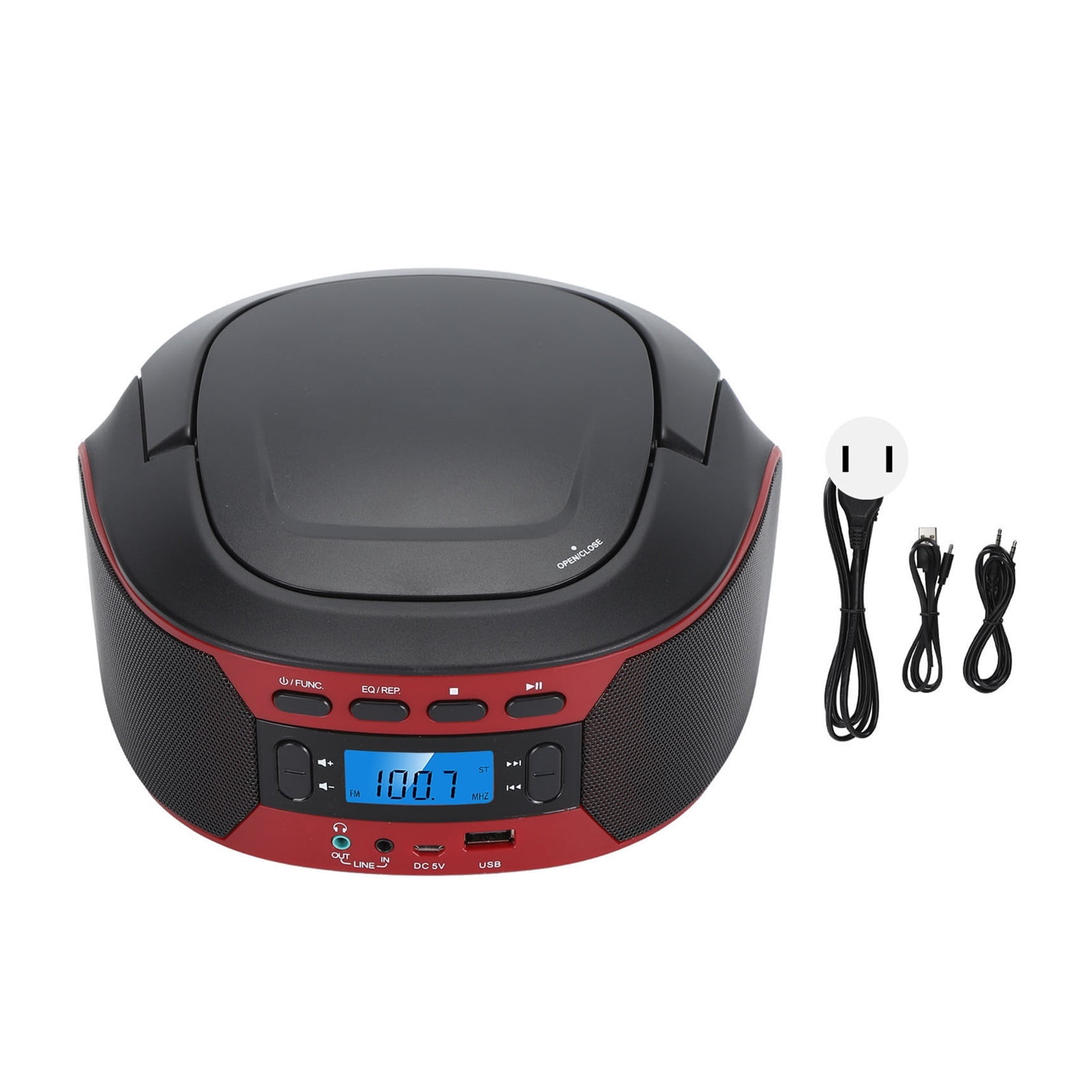 CD Player Bluetooth AUX IN Input Support Headphones 5 EQ Modes Multifunctional Digital ,Multi-Functional