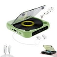 thumbnail image 1 of CD Player with Bluetooth, Rechargeable Compact CD Player Built-in HiFi Speakers, Portable CD Player for Home/Car, Supports CD/AUX/USB and Repeat Modes, Headphones, LCD Screen, 1 of 6