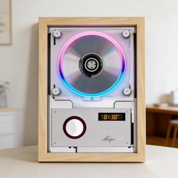 CD Player Portable With Wireless Pairing - Wall/Tabletop Dual Use, Built-in Speaker, Digital Display, Remote Control, Gifts For All Occasions