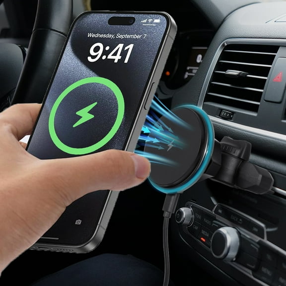 CD Player Slot Car Mount Phone Holder (Compatible with Magsafe), Universal for Mag Safe Cases for iPhone 16 Pro Max, 15 Plus, 14 Pro, 13, 12 Mini