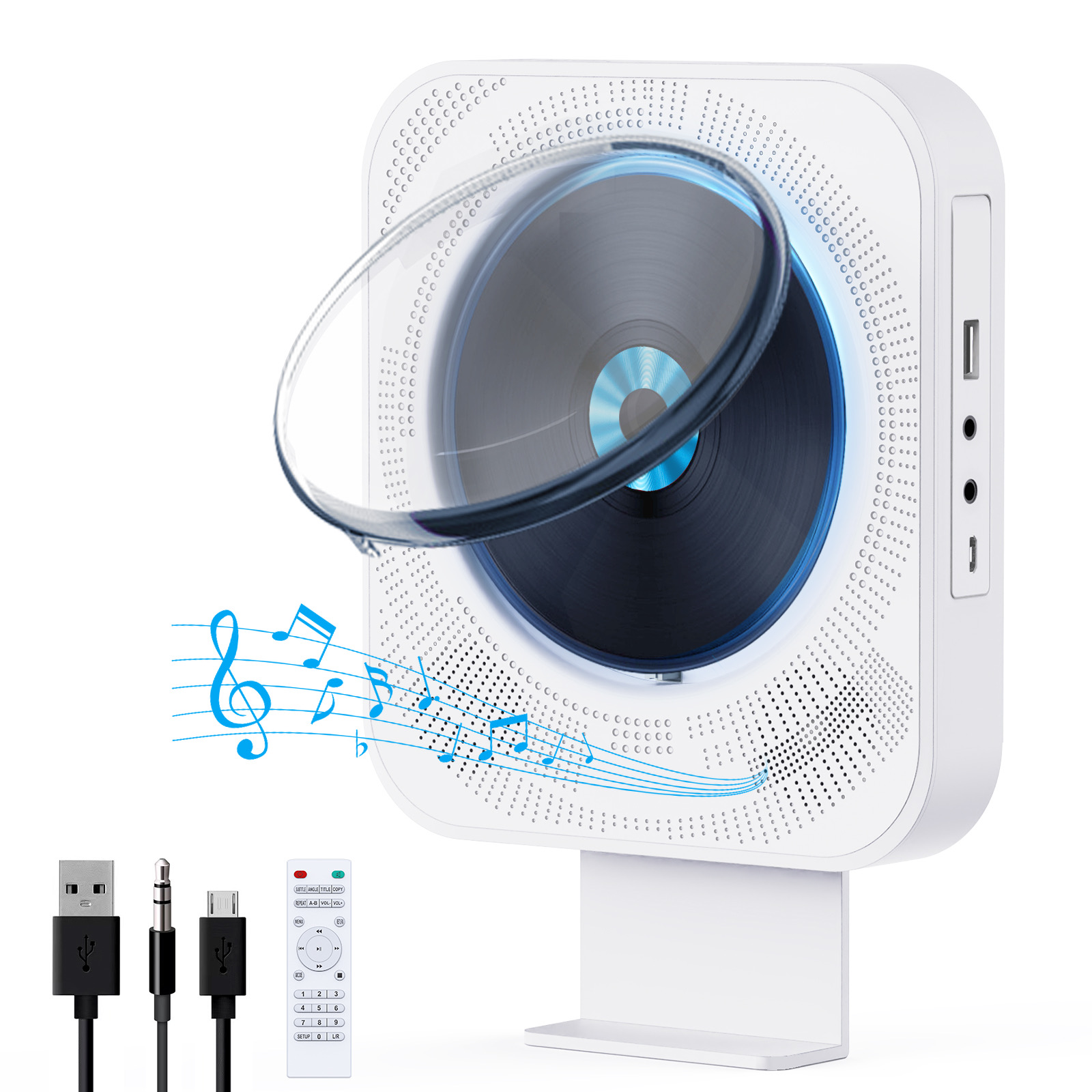 Sylvania SKCR2713 UnderCounter Bluetooth CD Clock Radio