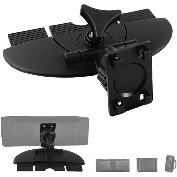 CD Slot Mount for Carplay Screen 360 Rotatable,Anti-Vibration CD Mount for Carplay Screen GPS Display,Portable Carplays CDs Mounts Car Accessories for 7"-10.5" Display