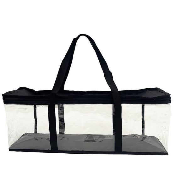 CD Storage Bag Portable Dust-proof Case Book Organizer File Storage Bag Black Visual Storage Bag