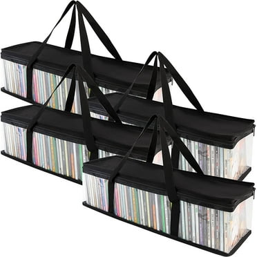 (3 pack) CD Storage Boxes - Pack of 2 CD Case Holder, Container holds ...