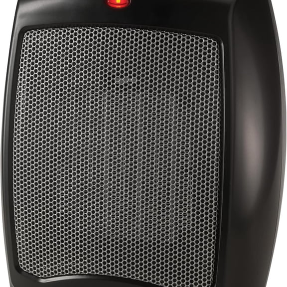 CD09250 Ceramic Adjustable tat Tabletop or Under-Desk Heater, 9 Inches High, Black