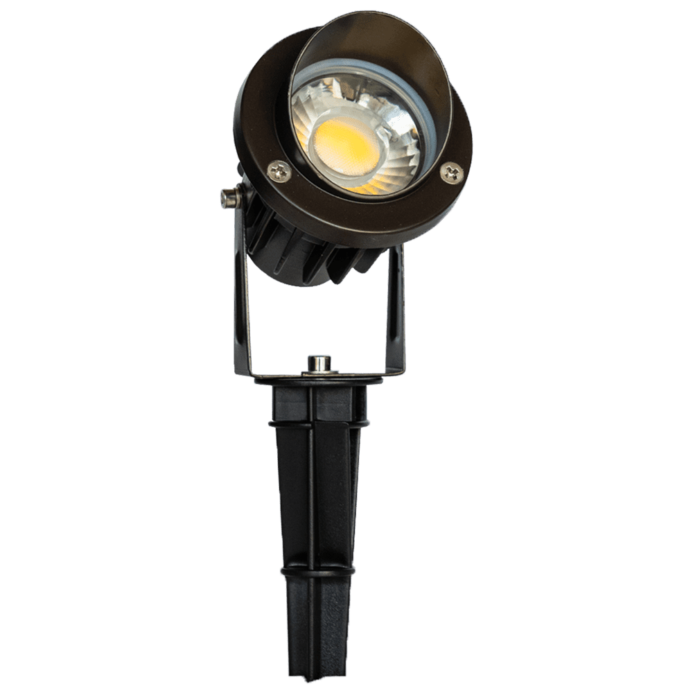 Bronze 7W Low Voltage LED Outdoor Spotlight