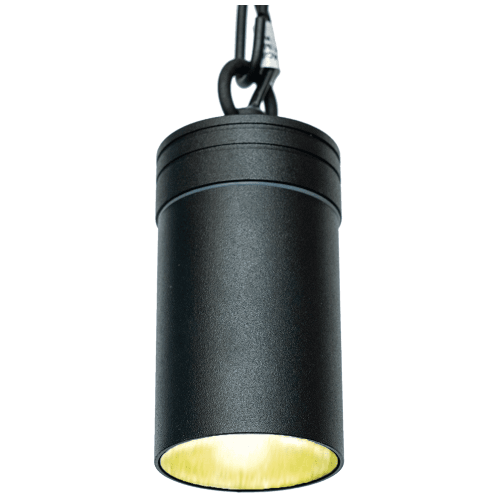 Black Aluminum LED Cylinder Pendant Light with Philips Bulb