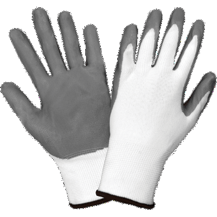 CD9400-L-3PK, Nitrile Coated Gloves, Smooth Finish, 3 Pair Value Pack
