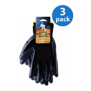 CD9400-M-3PK, Nitrile Coated Gloves, Smooth Finish, 3 Pair Value Pack