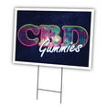 thumbnail image 1 of CDB Gummies 18" X 24" Yard Sign & Stake | Advertise Your Business | Stake Included Double Sided Image | Made in The USA, 1 of 3