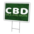 thumbnail image 1 of CDB Oils and More 12" X 16" Yard Sign & Stake | Advertise Your Business | Stake Included Image On Front Only | Made in The USA, 1 of 3