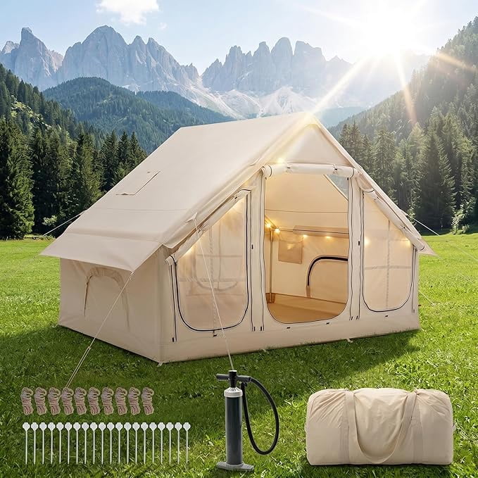 Coleman Tenaya Lake 8 Person Lighted Fast Pitch Cabin Tent, 1 Room