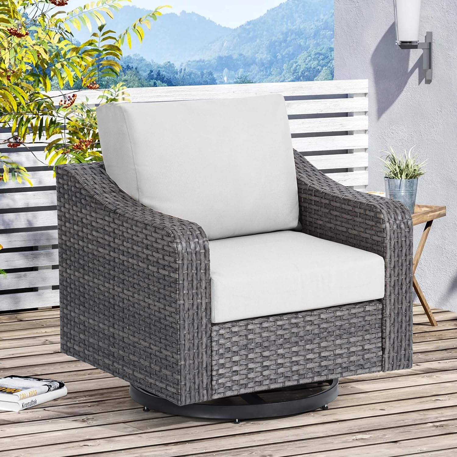 CDCASA Comfortable Deep Seat Furniture Set for Outdoor, Grey - Walmart.com