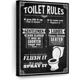 thumbnail image 1 of CDDposter His And Hers Bathroom Rules Canvas - 1 Panel Typography Bathroom Quotes Wall Decor - Bathroom Art Funny Quote and Bathroom Wall Art Canvas - Funny Wall Quotes - 20" X 30", 1 of 7