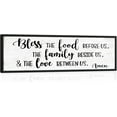 thumbnail image 1 of CDDposter Bless the Food Before Us Wall Decor: Farmhouse Rustic Kitchen Signs Wall Decor Framed Hanging Wall Plaques 12" x 40",Inspirational Quotes The Family Beside Us Signs, 1 of 5