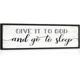 thumbnail image 1 of CDDposter Give It to God and Go to Sleep Sign: Farmhouse Bedroom Wall Decor Above Bed Rustic Country Master Bedroom Unframed Hanging Decor Country Plaque, 1 of 5