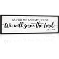 thumbnail image 1 of CDDposter As for Me and My House We Will Serve the Lord Sign: Rustic Family Bedroom Signs Wall Decor Above Bed,Framed Country Wall Plaque Hanging Farmhouse Bible Verse Sign Christian Art Gifts, 1 of 6
