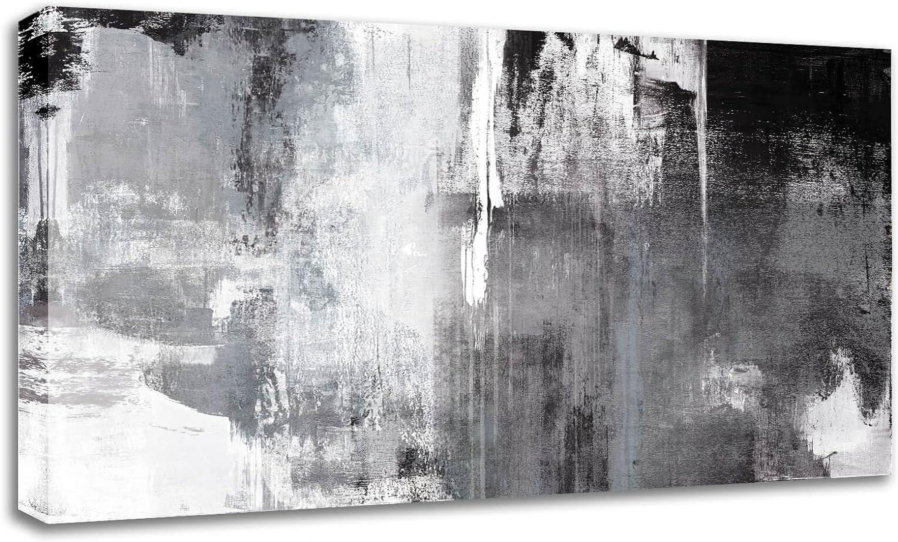 CDDposter Large Canvas Wall Art/Black And White Abstract Wall Art for