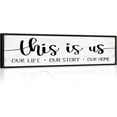 thumbnail image 1 of CDDposter This is Us Sign Wall Decor: Family Wall Signs Rustic Farmhouse Living Room Country House Hanging Unframed Wall Plaques,This is Us Our Life Our Story Our Home Quotes Wall Decor, 1 of 7