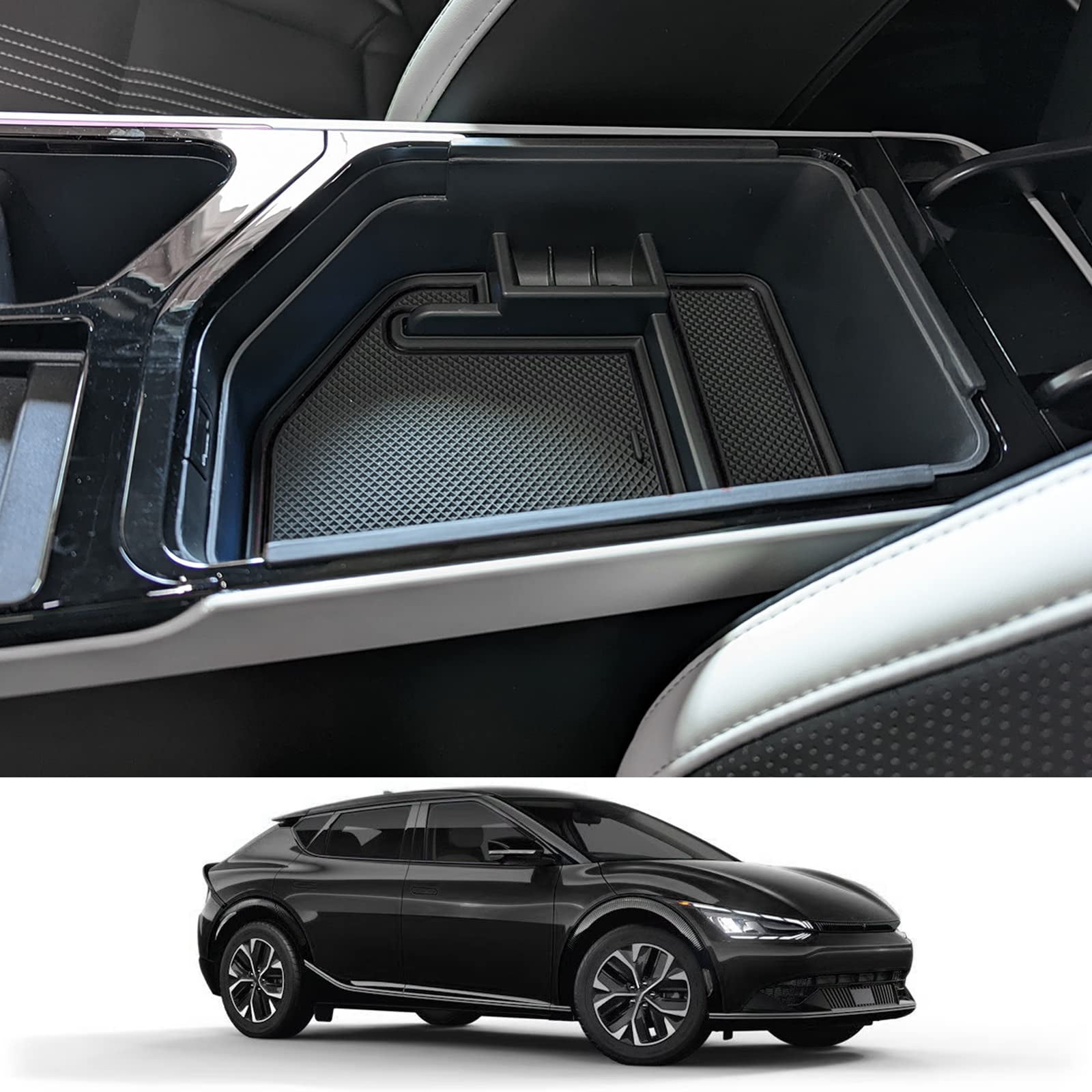 CDEFG Center Console Organizer Tray for 2022 2023 Kia EV6 Accessories