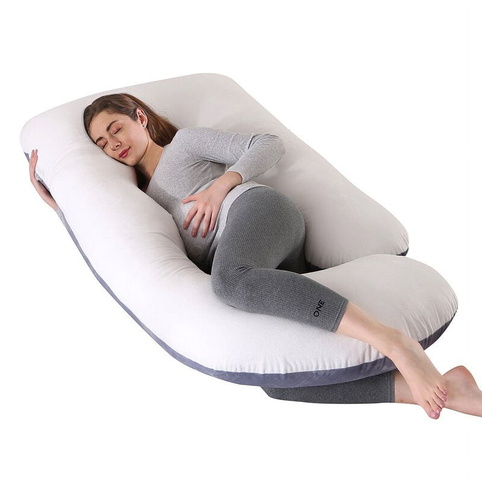 INSEN Pregnancy Pillow for Sleeping,Maternity Body Pillow for Pregnancy  Women,Pregnancy Support Pillow for Back, Hip Pain,Grey