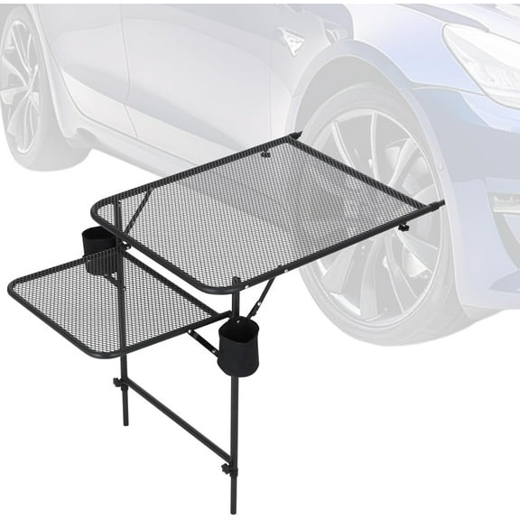 CDEN Tailgate Table, Car Desk, Tailgate Table, Car Camping, Camping Tables, Vehicle Tables, Adjustable Height, Lightweight
