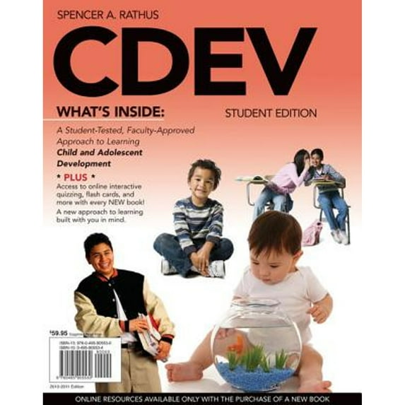 Pre-Owned CDEV with Review Card and CourseMate with eBook, 1 term 6 months Printed Access Card Engaging 4LTR Press Titles in Psychology Paperback Spencer A. Rathus