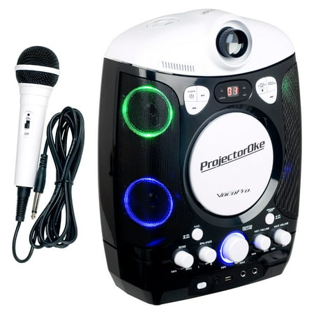 VocoPro - CD+G/Bluetooth Karaoke System - White/Black