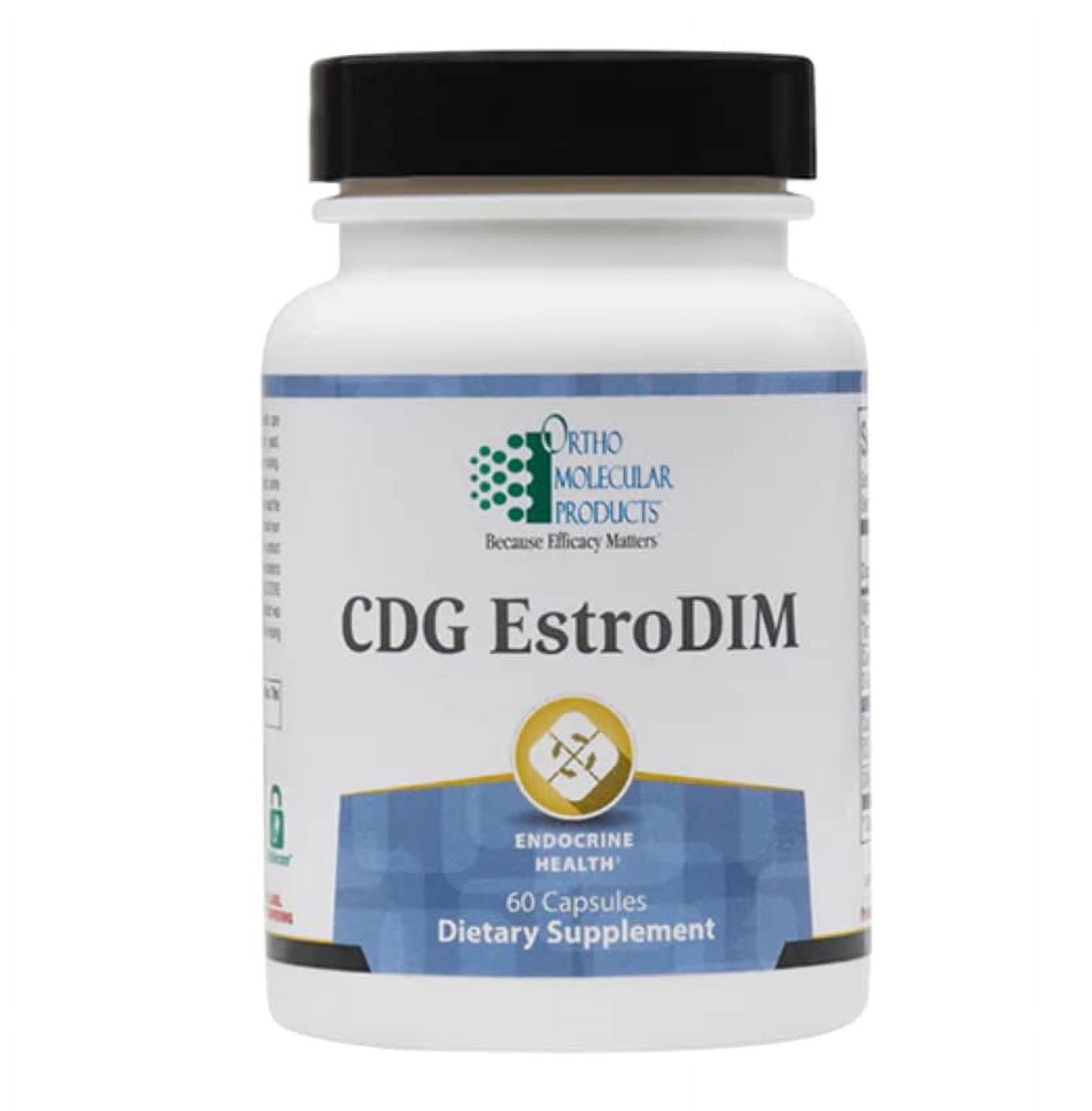 CDG EstroDIM (60ct) by Ortho Molecular Products - Hormone Support with DIM and I3C for Estrogen Balance