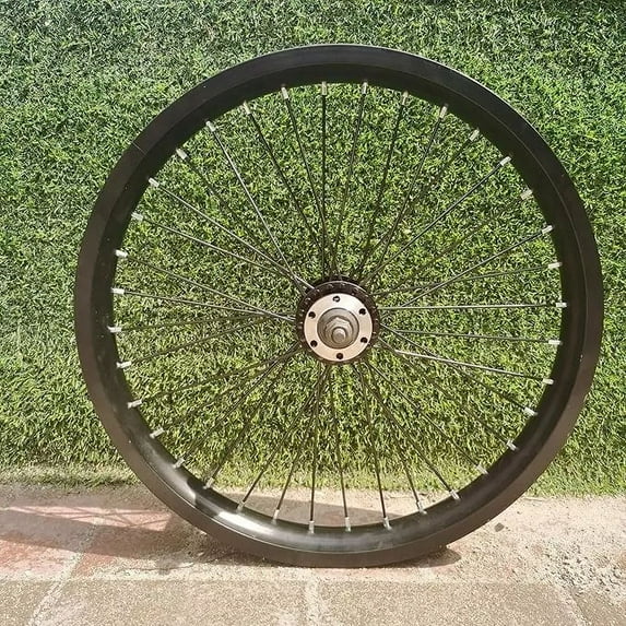 CDH 20" Bicycle Rear Wheel 12G, Rear Bike Rim Double Wall Aluminum Alloy Wheel Road Bike