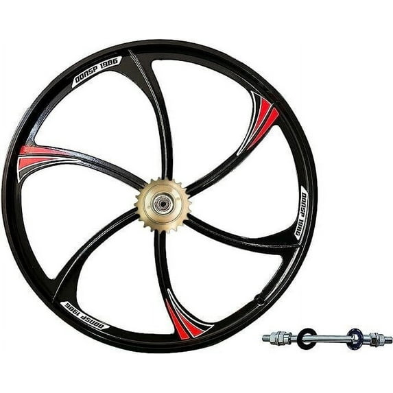 CDH 26" Magnesium Rear Mag Wheel ONLY Bicycle Rim 135mm Width with 22T Rotary Flywheel