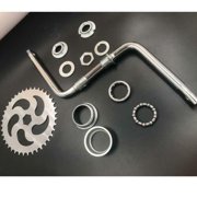 CDHPOWER 2 Cup Wide Pedal Crank Kit One-Piece Crank-2 Stroke Motorized Bicycle