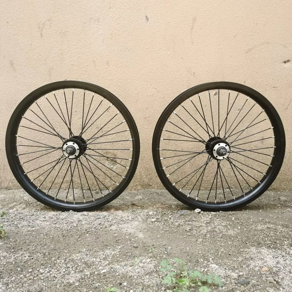 CDHPOWER 20 inch Heavy Duty Bike Rim Wheels Set, 12 Gauge 36 Spokes Bicycle Wheel set MTB Road Bicycle