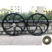 CDHPOWER 26" Mag Wheel Set/26" Magnesium Wheels with 22T Flywheel and 44T Sprocket