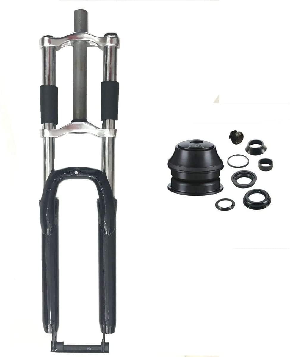 CDHPOWER 26in Bike Suspension Fork/26" Bicycle Fork for Sport and 1 1/8