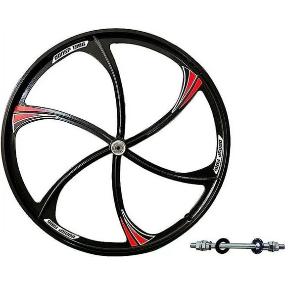 CDHPOWER Black 26" Magnesium Rear Mag Wheel Only 135mm Width Bike Rim Bicycle Wheel