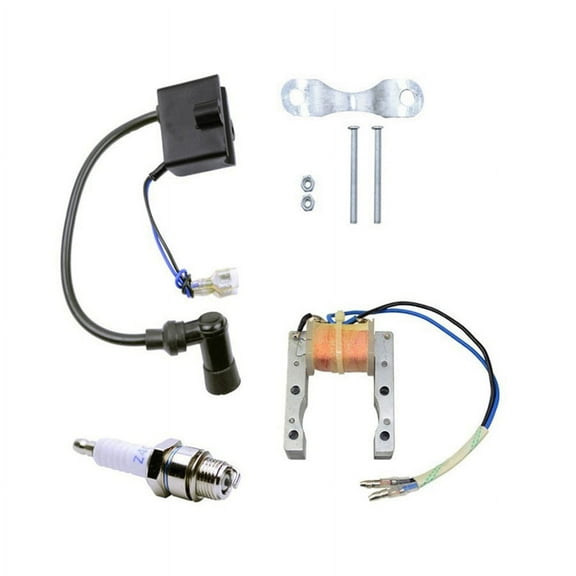 CDI Ignition Coil Magneto for Motorized 49cc 66cc 80cc Engine Bicycle Spark Plug