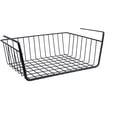 thumbnail image 1 of Artrylin Metal Under Shelf Storage Basket Storage Organizer for Kitchen, Bathroom, Office, Pantry Baskets Wire Shelf for Kitchen Cabinets, Black, 1 of 7
