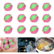 12 Pcs Pet Hair Remover for Laundry,Reusable Dryer Lint Remover Washing Balls for Clothing Dog Cat Pet Fur Remover