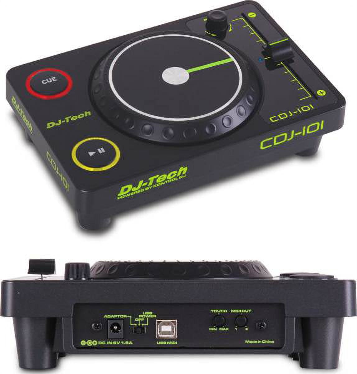 Dj Tech CDJ101 Cdj Style Usb Midi Controller W/ Deckadance Le Software ...