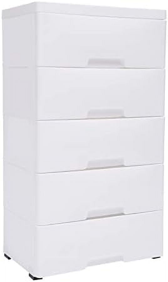 CDJXNLY Plastic Dresser Cabinet with 5 Drawers Dressers Cabinet Tall ...