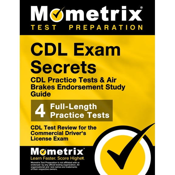 CDL Exam Secrets - CDL Practice Tests & Air Brakes Endorsement Study Guide: CDL Test Review for the Commercial Driver's License Exam (Paperback)