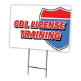 thumbnail image 1 of CDL LICENSE TRAINING 12"x16" Yard Sign & Stake | Advertise Your Business | Stake Included Image On Front Only | Made in The USA, 1 of 3