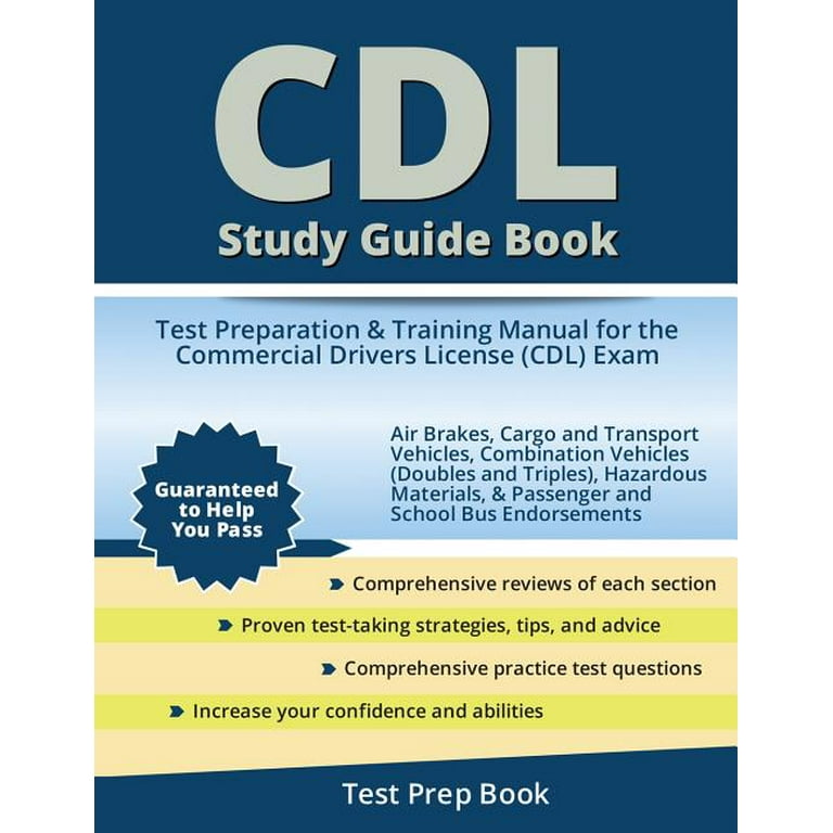 CDL Study Guide Book: Test Preparation & Training Manual for the Commercial Drivers License (CDL) Exam, (Paperback) - Walmart.com cdl-study-guide-book-test-preparation-training-manual-for-the-commercial-drivers-license-cdl-exam-paperback-walmart-com