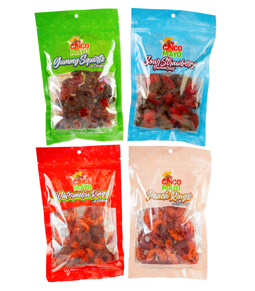 Chamoy Gummy Candy 4 Pack